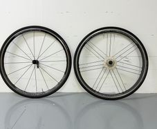 Campagnolo Zonda, with shimano freehub, used as spare wheels excellent condition