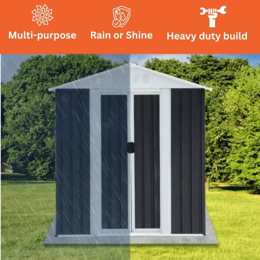 Metal Shed 5x3FT Apex Roof