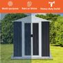 Metal Shed 5x3FT Apex Roof Image 6