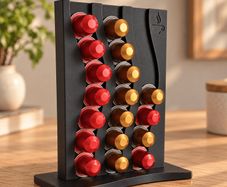 Wavy Nespresso Capsule Holder - 3D - Holds 18 Pods