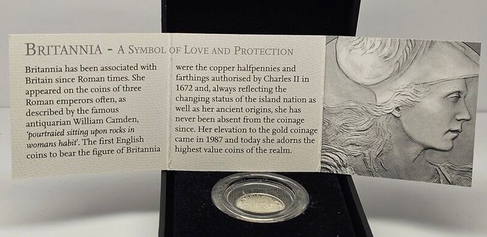 Royal Mint 2010 Silver Proof 1/10th of Ounce Britannia Coin in Original Holder with COA
