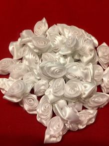 White Satin Roses