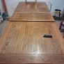Calgary oak 1.8m extendable dining table and 3 chairs Image 6