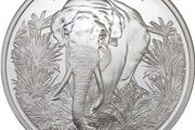 2023 Cambodia 3000 Riels 1 oz Silver Bullion Coin - ASIAN ELEPHANT BU (In Capsule)