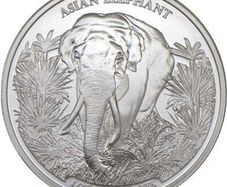 2023 Cambodia 3000 Riels 1 oz Silver Bullion Coin - ASIAN ELEPHANT BU (In Capsule)