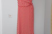 M&amp;S Autograph red and white strapless dress