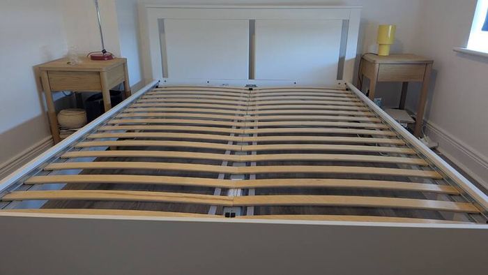 IKEA King Bed Frame and Slatted Base