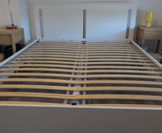IKEA King Bed Frame and Slatted Base