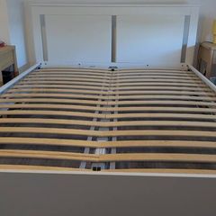 IKEA King Bed Frame and Slatted Base
