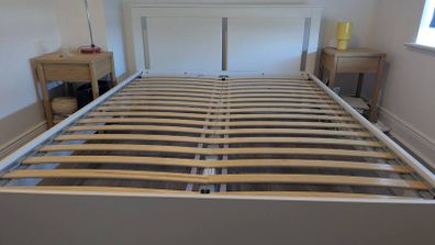 IKEA King Bed Frame and Slatted Base