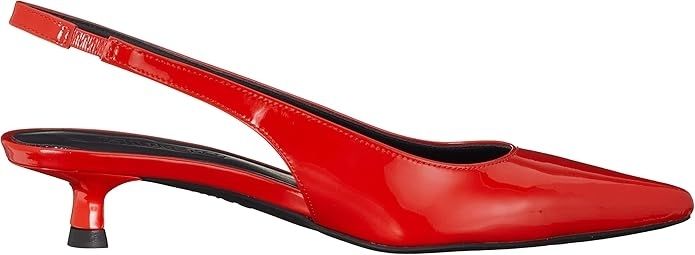 HUGO BOSS Women's Leather Pumps, Alexis Slingback 35P, Red, EU 35, UK 2, US 5