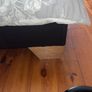Super king 6ft leather bed Image 4