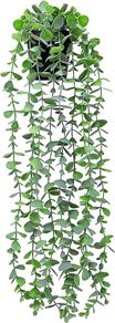 Artificial Potted Plants, Hanging Plants Fake Potted Plants for Indoor Outdoor Decor (Gray Green 1)