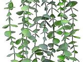 Artificial Potted Plants, Hanging Plants Fake Potted Plants for Indoor Outdoor Decor (Gray Green 1)