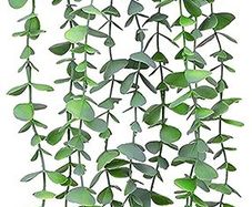 Artificial Potted Plants, Hanging Plants Fake Potted Plants for Indoor Outdoor Decor (Gray Green 1)