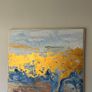 Navy and Gold Canvas 90cm x 90cm Image 3