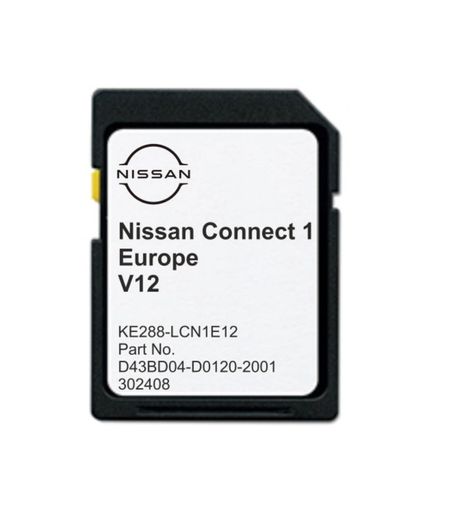 2026 Nissan Connect 1 Map Card