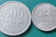 Weimar Republic 500 Mark / 200 Mark 1923