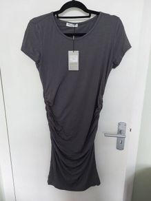 grey maternity dress