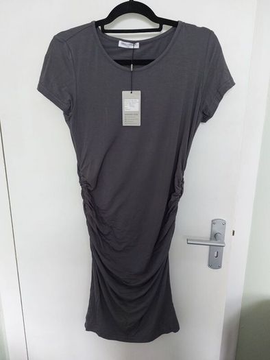 grey maternity dress