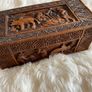 Vintage African carved box Image 2