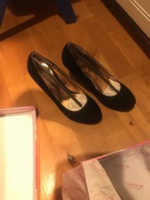 ladies shoes black suede Follow Me 5 UK38 EU