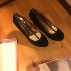 ladies shoes black suede Follow Me 5 UK38 EU