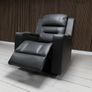 Titan Dark Grey Leather Wireless Charging Recliner Sofa Image 10