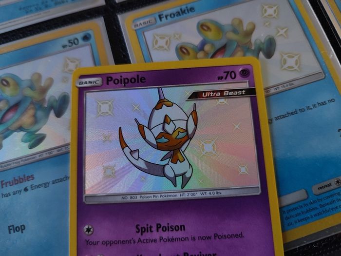 Poipole ! Baby Shiny ! Shiny Rare ! from Hidden Fates Set ! 2019 ! Pokemon Card !