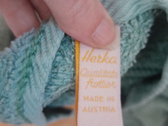 Medium green cotton towel