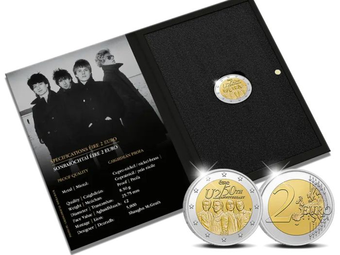 U2 Proof Coin Limited to only 5000 coins