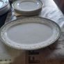 18 Piece of Antique Delf including 2 Lidded Tureen, 2 Platter Plates, Gravy Boat and Plates Image 9
