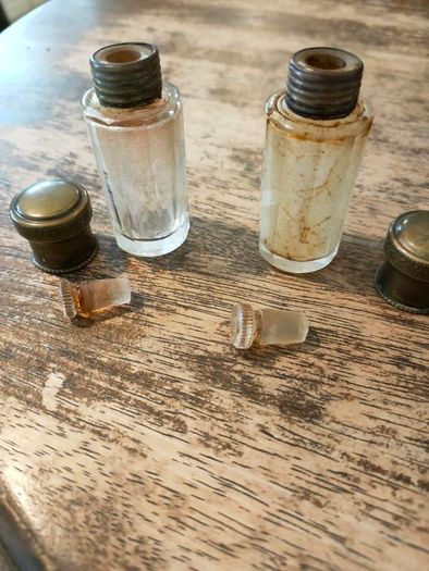 Pair of Antique perfume bottles