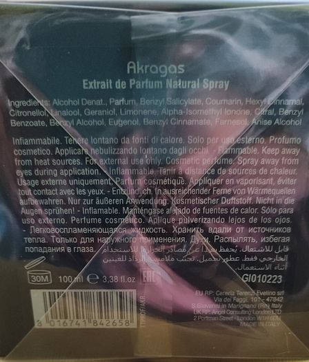 Akragas Tiziana Terenzi for women and men 100 ml new