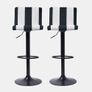 Breakfast Bar Stools Set of 2 Adjustable Height Velvet Bar Stools, Soft Comfy Swivel With Footrest Metal Frame For Kitchen Image 8