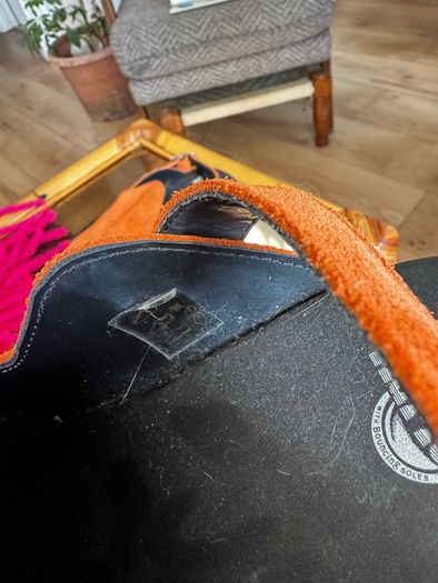 Dr Martens boots-  zebzag mules in orange