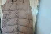 Lefties rose gold puffer gilet size L