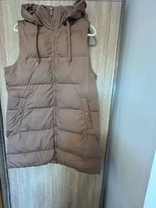 Lefties rose gold puffer gilet size L