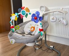 Joie baby swing with mobile and toys