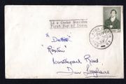 1952 Ireland Centenary of the Death of Thomas Moore (Poet &amp; Musician) 3 1/2d Commemorative Stamps Addressed First Day Cover (FDC) with Baile Atha Cliath (Dublin) Cancel of 10th November