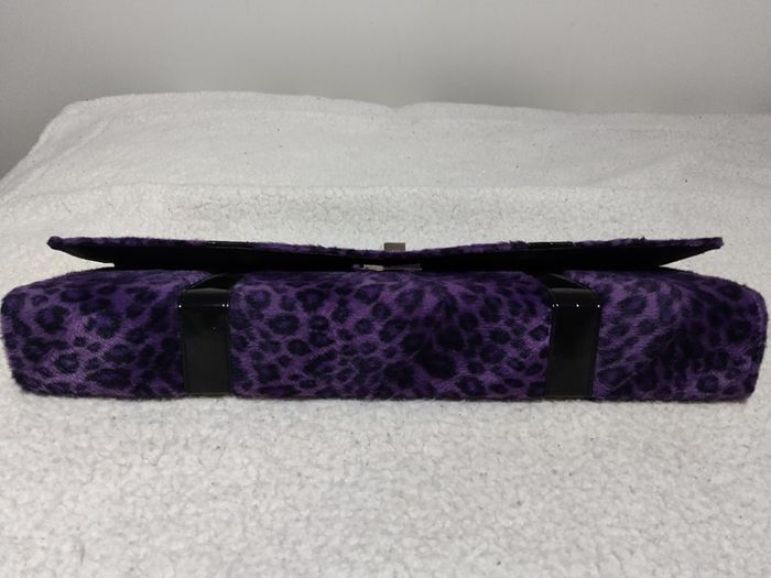 Beautiful Purple Velvet Clutch Bag, NEW