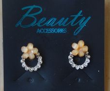 Flower studs earrings brand new