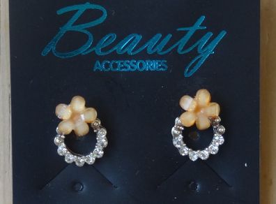 Flower studs earrings brand new