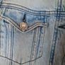River Island Denim and Faux Leather Jacket Size 10 Image 4