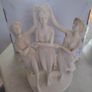Greek Roman Plaster Sculpture 3 Women Holding Hands  Sculpture Image 10