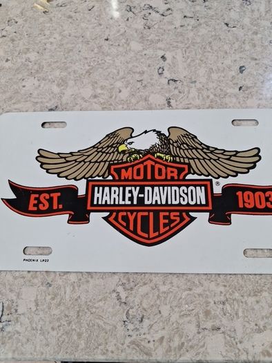 Harvey Davidson reg plate