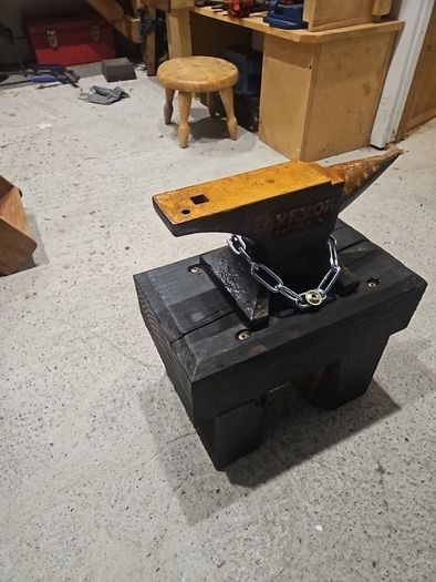 anvil on stand
