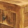 Nightstand with 1 Drawer Solid Mango Wood Image 8