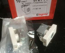 Legrand TV single ,shielded ,white grid moduals