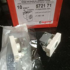 Legrand TV single ,shielded ,white grid moduals
